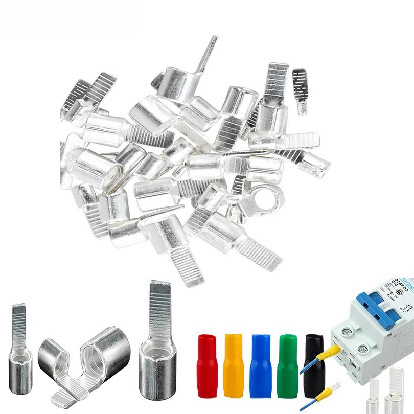 Really Copper Circuit Breaker Plug Pin Crimp Terminal C45-1.5 2.5 4 6 10 16 25 35 50 Mm² C45 Air Switch Connector100/50/20/10Pcs
