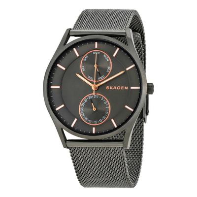 SKAGEN HOLST Серый циферблат Серый сетчатый браслет SKW6180 Часы [Skagen] Мужские многофункциональные [Товар]