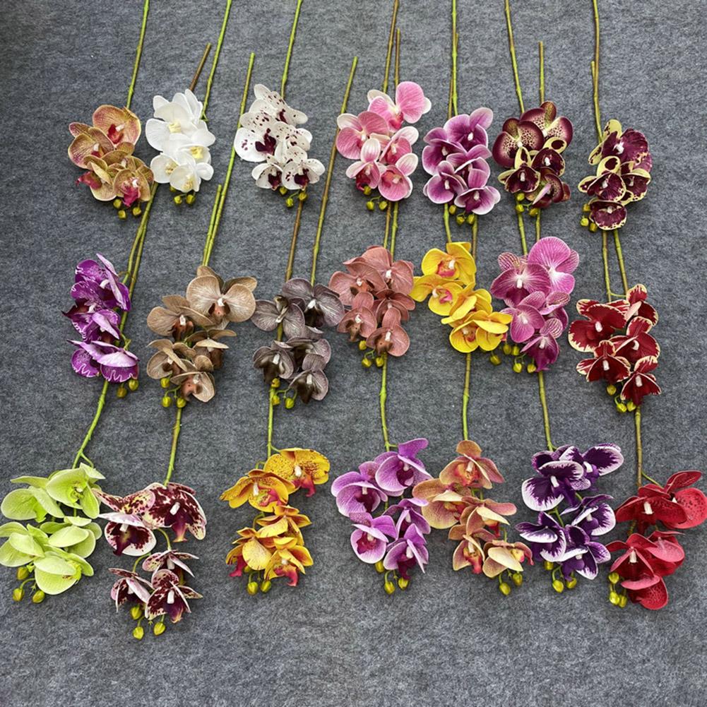 Детали дизайна искусственных орхидей-бабочек