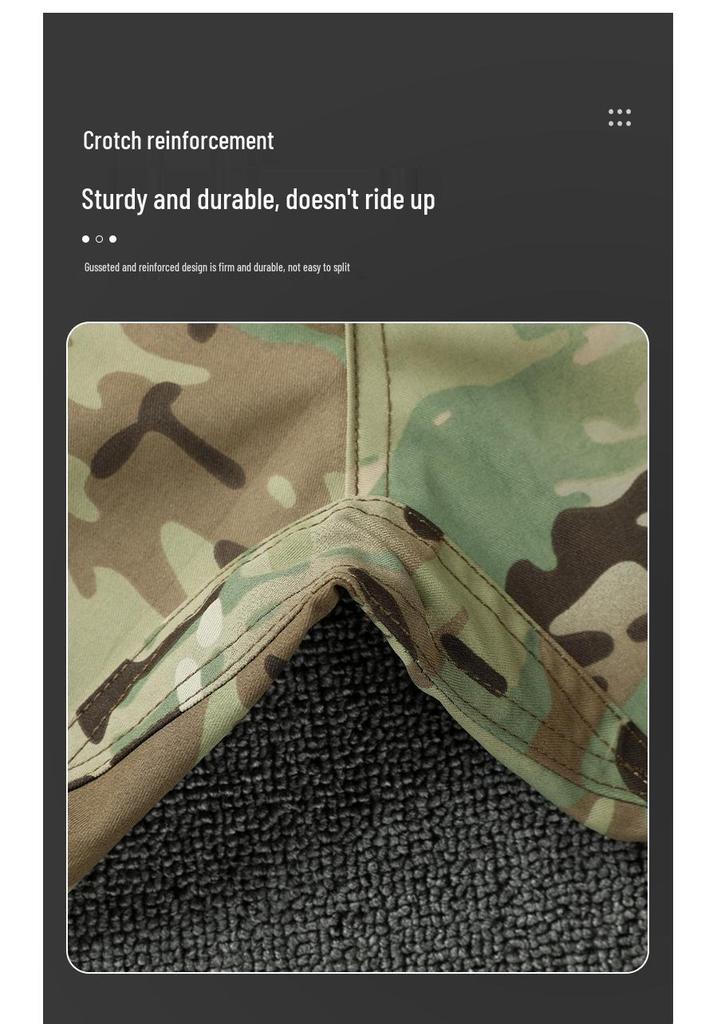 Men's Spring & Autumn Tactical Camouflage Suit: Outdoor, Water-Repellent, Wear-Resistant, Dirt-Resistant, Breathable, Multi-Pocket Workwear