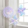 Fantasy Snowflake Honeycomb Ball Hanging Ice and Snow Christmas Tree Pendant Colorful Christmas Spring Festival Decoration Party