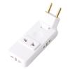 180° Rotatable Ultra-Thin Euro Standard Wall-Mounted Multi-Socket Power Converter.