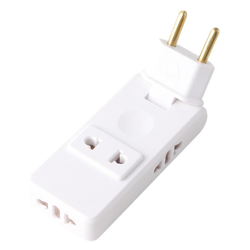 180° Rotatable Ultra-Thin Euro Standard Wall-Mounted Multi-Socket Power Converter.