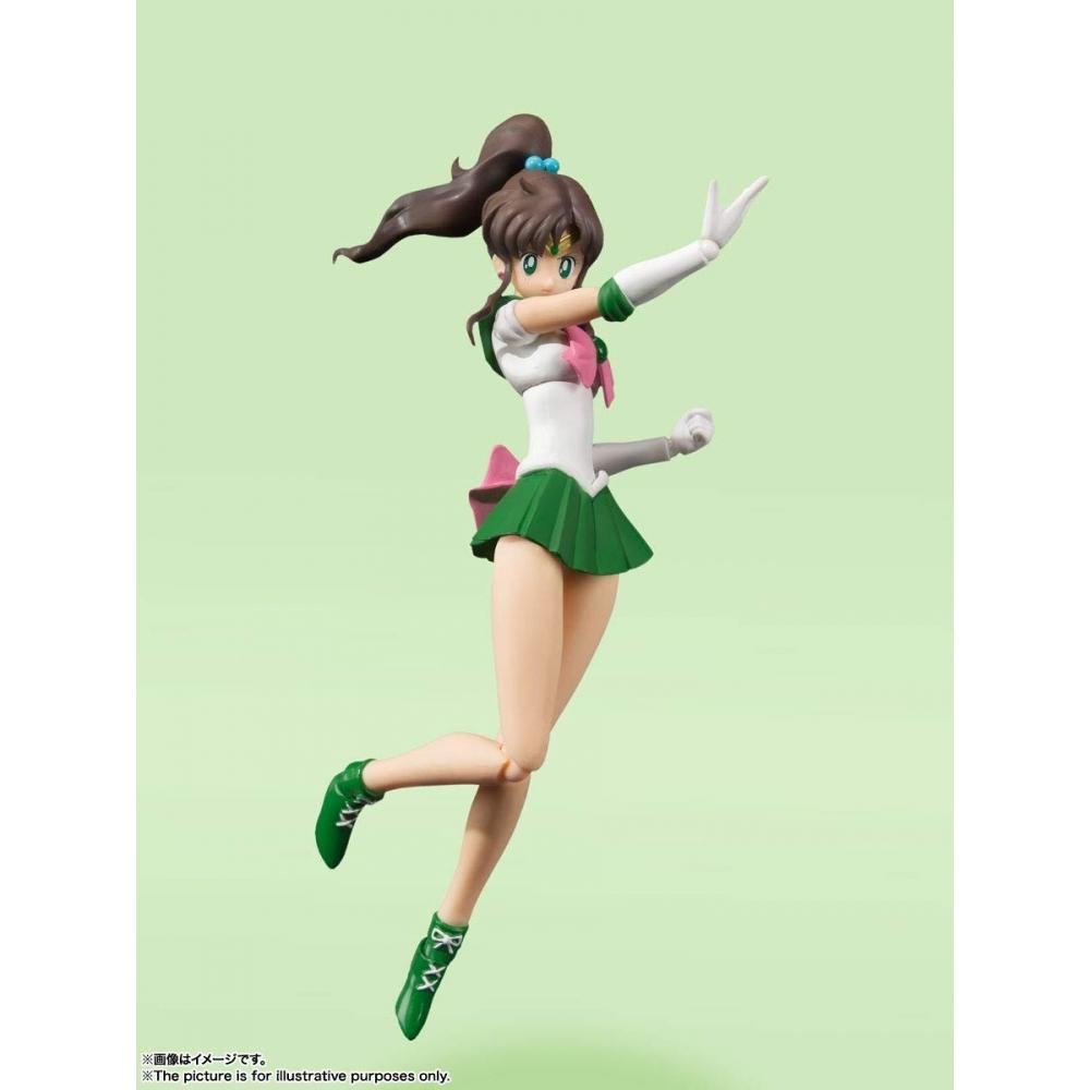 Bandai SPIRITS SHFiguarts Sailor Moon Sailor Jupiter - Анимация Цветное издание- (Версия для перепродажи) приблизительно. Подвижная фигура толщиной 150 мм, окрашенная из ПВХ и АБС-пластика