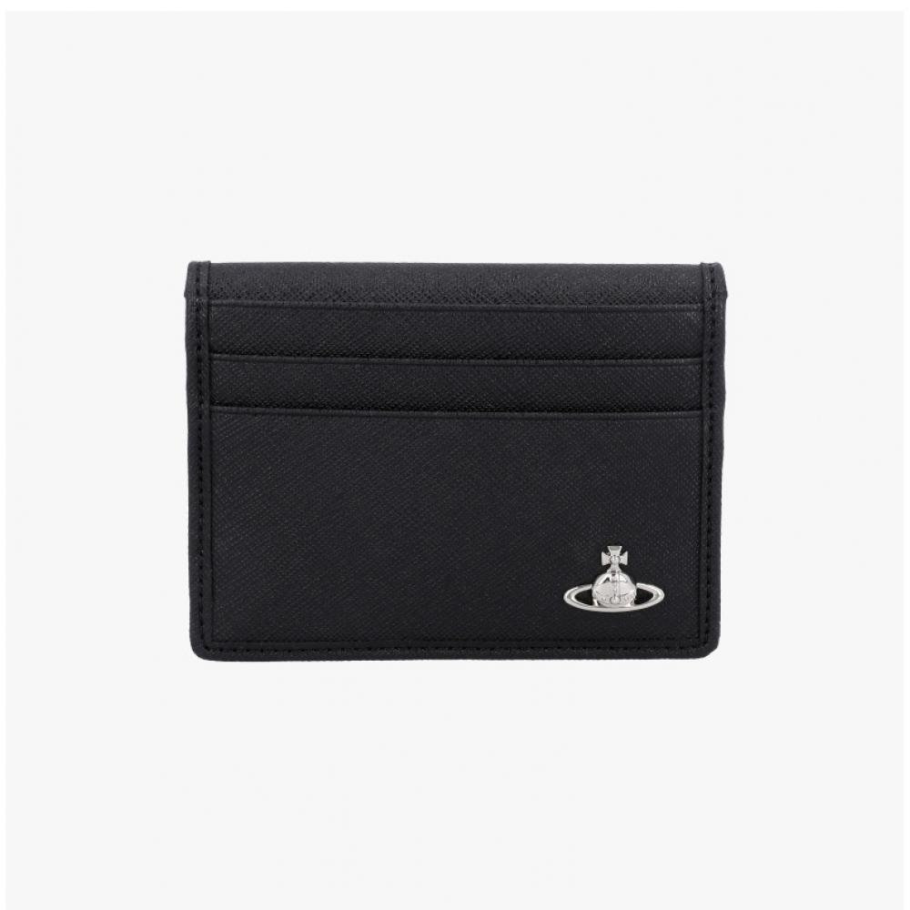 Vivienne Westwood Веганский Био-Зеленый Кошелек для Карт Saffiano N401