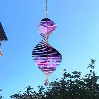 Yousheng Спираль Ветер Spinner Украшение Непогода Крытый Открытый Окно Сад Двор Крыльцо Металл 3D Колокольчик Висячий Орнамент Подвеска