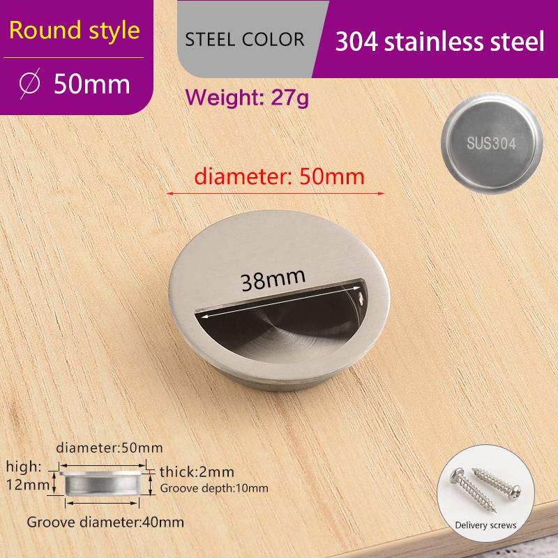 Невидимые Врезные Мебельные Ручки скрытые ручки для шкафа с раздвижными дверями ручки для ящиков скрытая ручка нержавеющая сталь