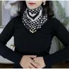 65 Fashion Style Cotton And Hemp Small Square Scarf For Women'S Professional Decoration Scarf Dual Use Shawl Outer Wear Spring And Autumn Scarf