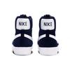 Nike Блейзер Винтаж Замша Нескользящие Легкие Полувысокие Кеды для Скейтборда Женские Кроссовки Темно-синий Белый AV9376-400