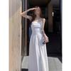 One-shoulder Date Long Skirt Women's Summer Outfit To Tighten the Waist To Cover the Flesh and Look Thin and Sweet Temperament Dress