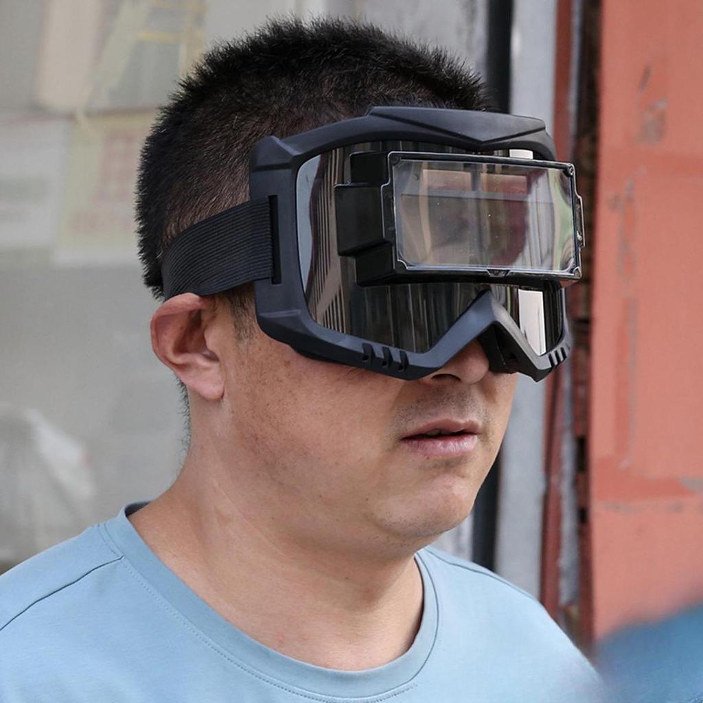 Сварочная маска с полноцветными автоматически затемняющимися стеклами для защиты лица и пыли