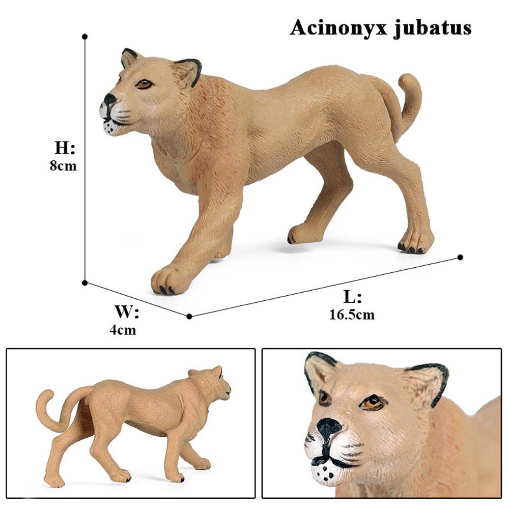 Miniatures Elephant Microlandscape Cheetah Animal Model Children Gift Kid Toy Action Figures
