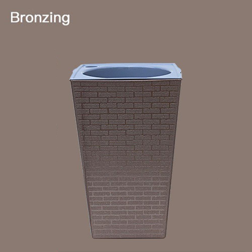 Square Shape Bonsai Flowerpot Brick Pattern Succulent Flower Pot Balcony Plant Pot Garden Supplies