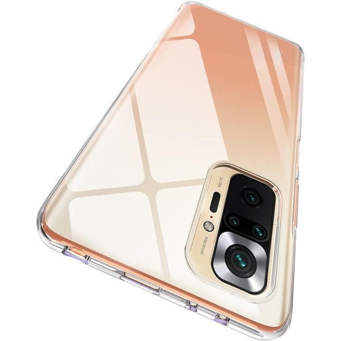 Coque pour Xiaomi REDMI NOTE 10 PRO - Silicone Gel TPU Transparent Souple Ultra Mince Phonillico®