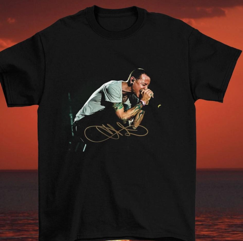 Chester Bennington Signature Signed Ver 1 Tshirt size S5XL Unisex T-Shirt