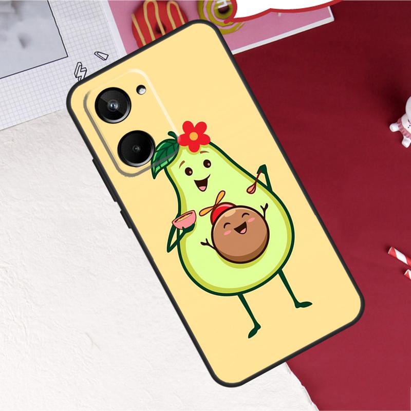 Cute Avocado Fruits For Realme GT7 Pro 15 10 11 12 13 14 Pro Plus C67 C65 C63 C61 C55 C53 C51 C35 C75 C71 Case