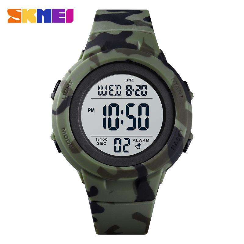 Горячая Распродажа Moment Beauty Многофункциональные студенческие электронные часы, водонепроницаемые камуфляжные спортивные часы обратного отсчета