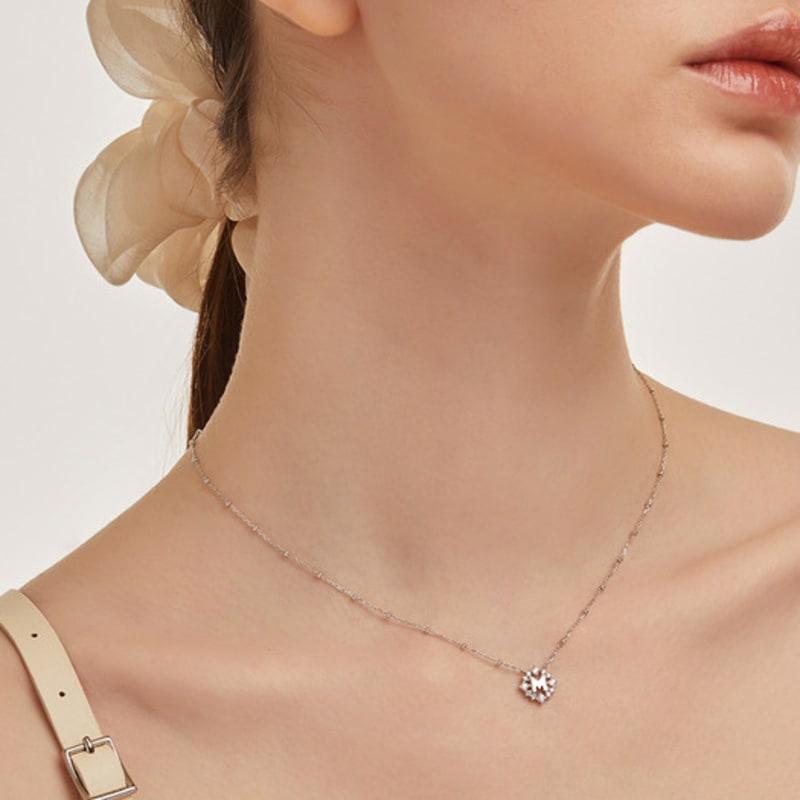 METROCITY JEWELRY M Basic Sterling Silver White Necklace A231SN9120WPA