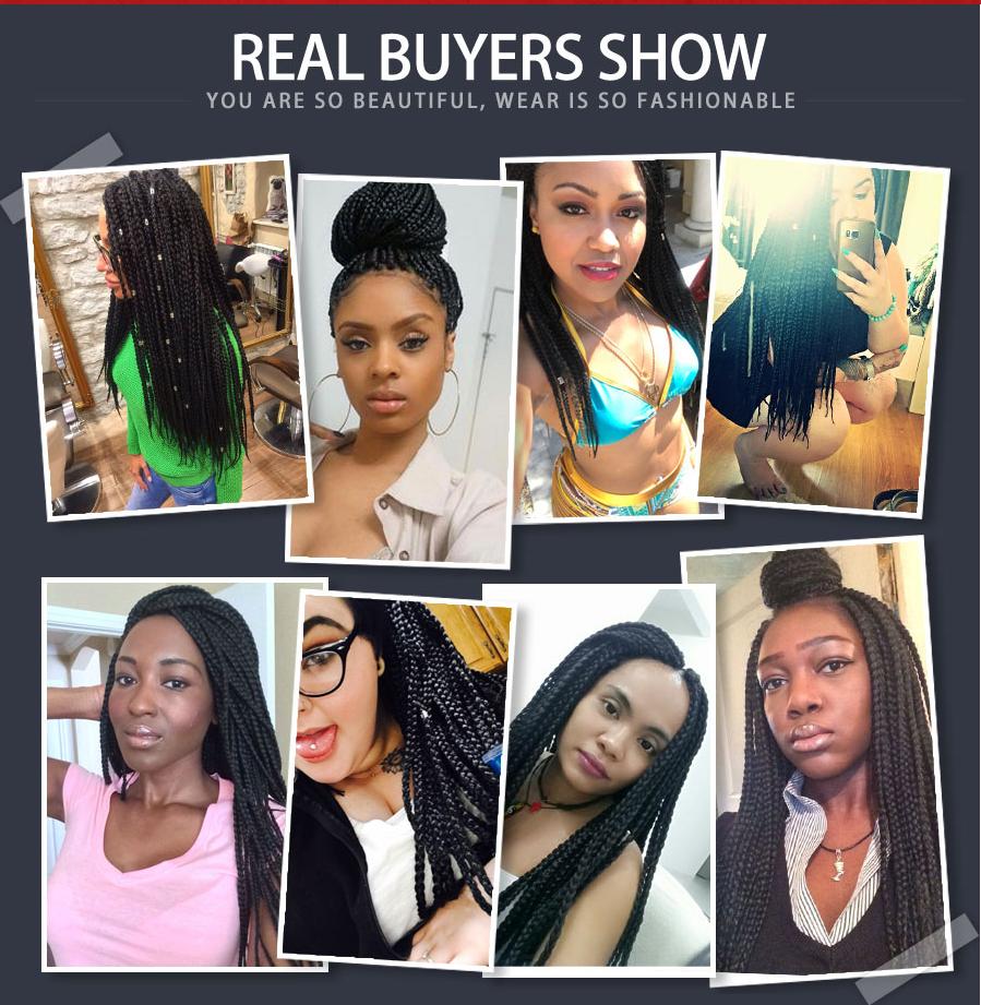 Box Braids Crochet Hair Ombre - Alileader 30 Inch Crochet Box Braids Ombre Synthetic Braiding Hair Extensions Crochet Braids Hair 1 Pack