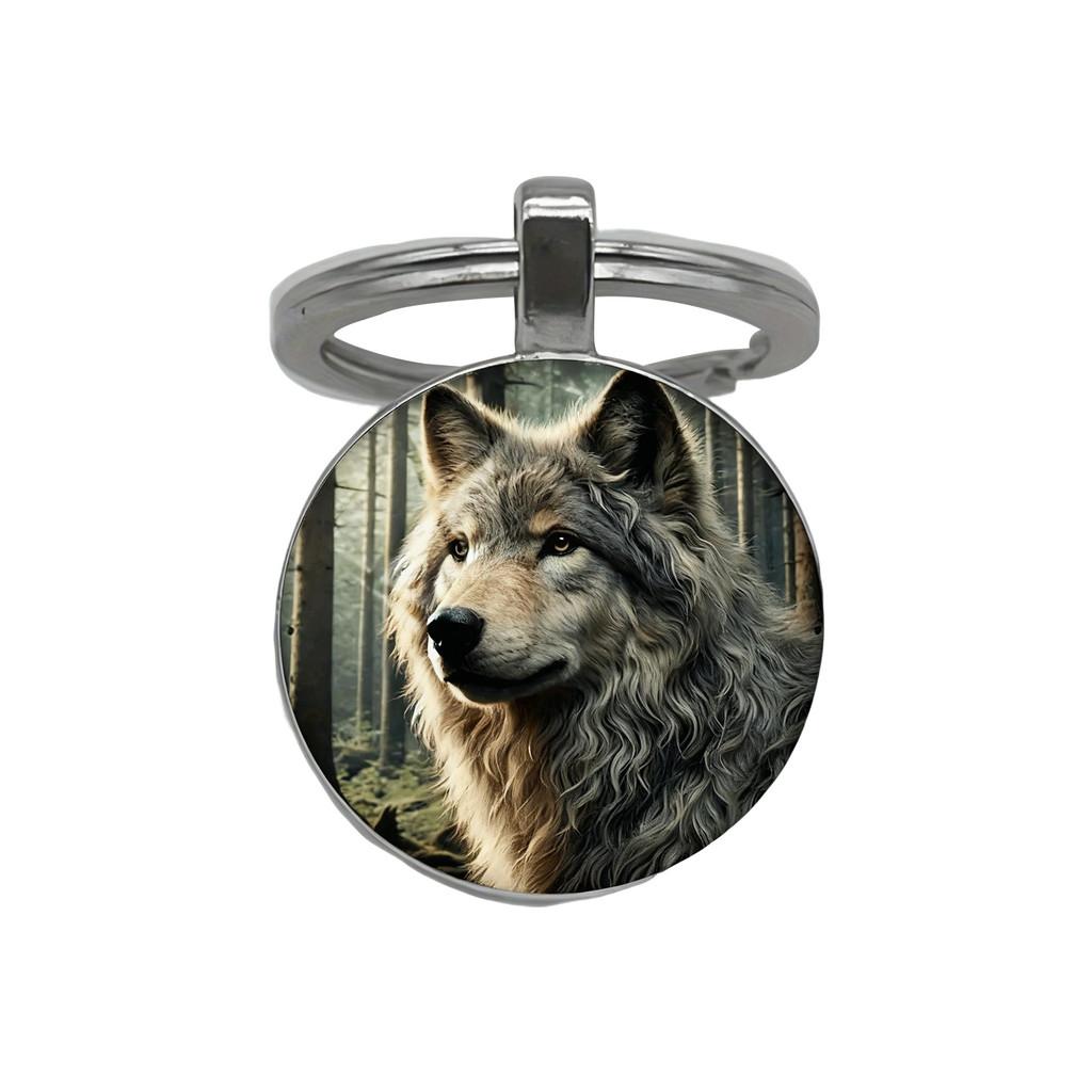 Металлический брелок с иллюстрацией собаки в винтажном стиле, идеально подходящий для свадебных подарков, вечеринок