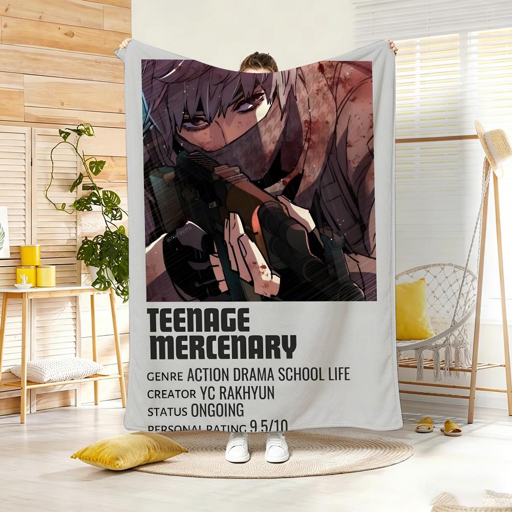 Аниме Популярный Т-Подростковый Мерч Плед Легкий 240г Фланелевый Плед Мягкий Для Кожи Для Летнего Охлаждения