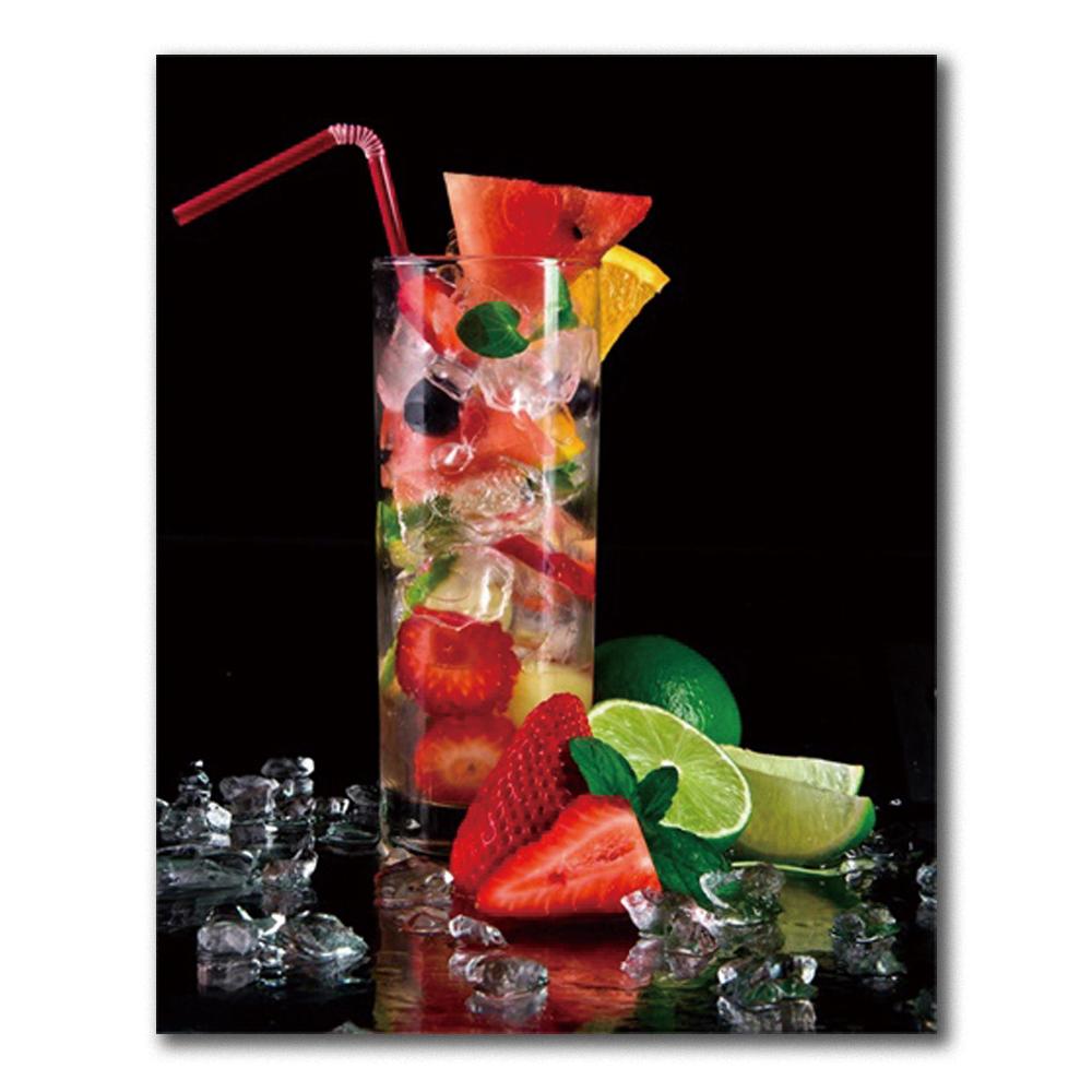 Кухня-бар красное вино виноград пиво настенная живопись холст натюрморт плакат на скандинавскую тему настенные панно Декор для гостиной