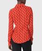 MARINE SERRE (W) Moon Satin Shirt Blouse Red Moon Satin Shirt Blouse Rd10 Red
