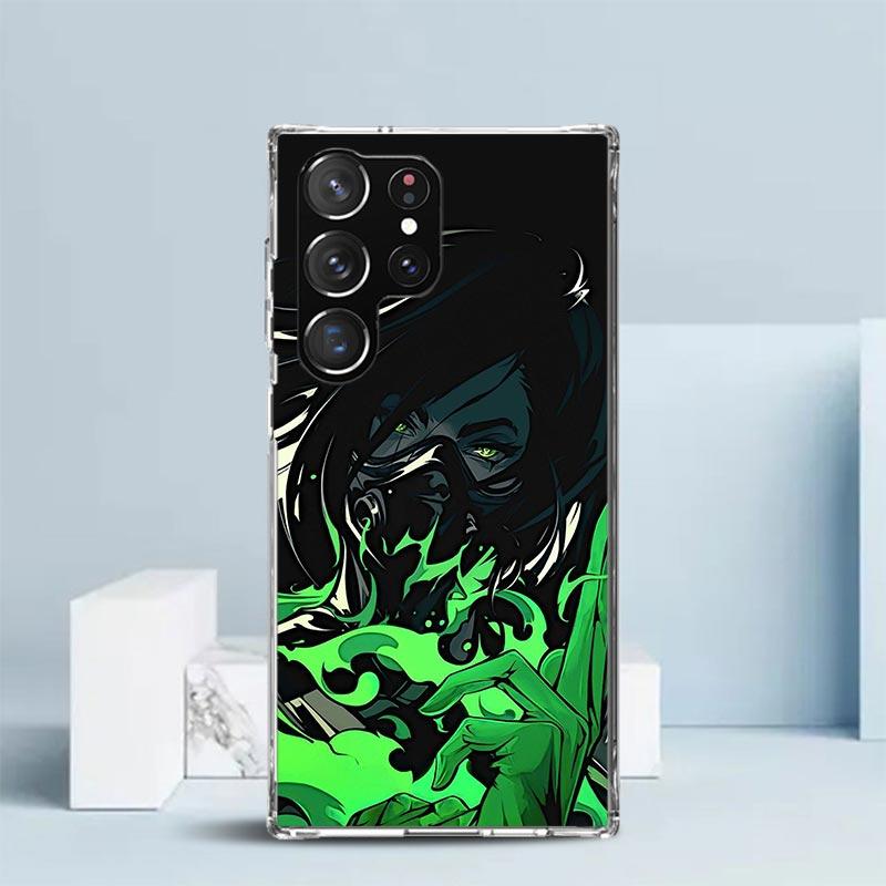 Valorant Game Cool Phone Case For Samsung Galaxy S24 S25 Edge S26 Ultra S22 S23 Plus S21 + S20 FE Soft TPU Back Cover Galaxy S22