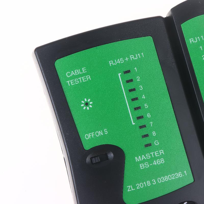 468 Инструмент для тестирования сети Тестер сетевого кабеля Ethernet, Инструмент для проверки подключения экранированного кабеля UTP/STP и телефонной линии