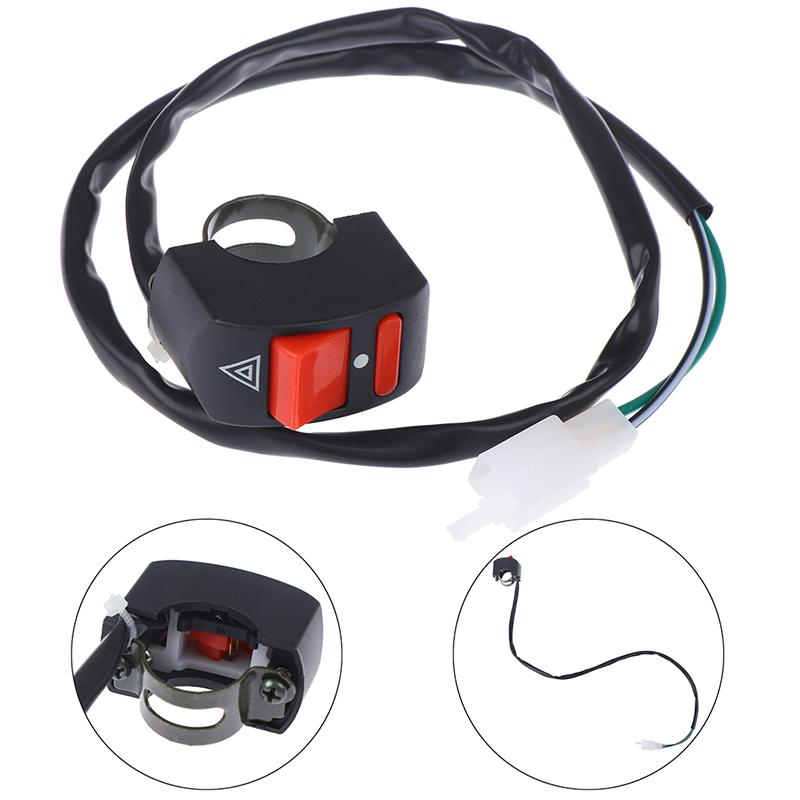 Выключатель света на руле мотоцикла, кнопка включения-выключения, аварийный выключатель аварийного освещения