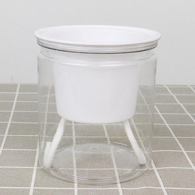 Круглый автоматический водопоглощающий самополивающийся цветочный горшок, гидропонный цветочный горшок