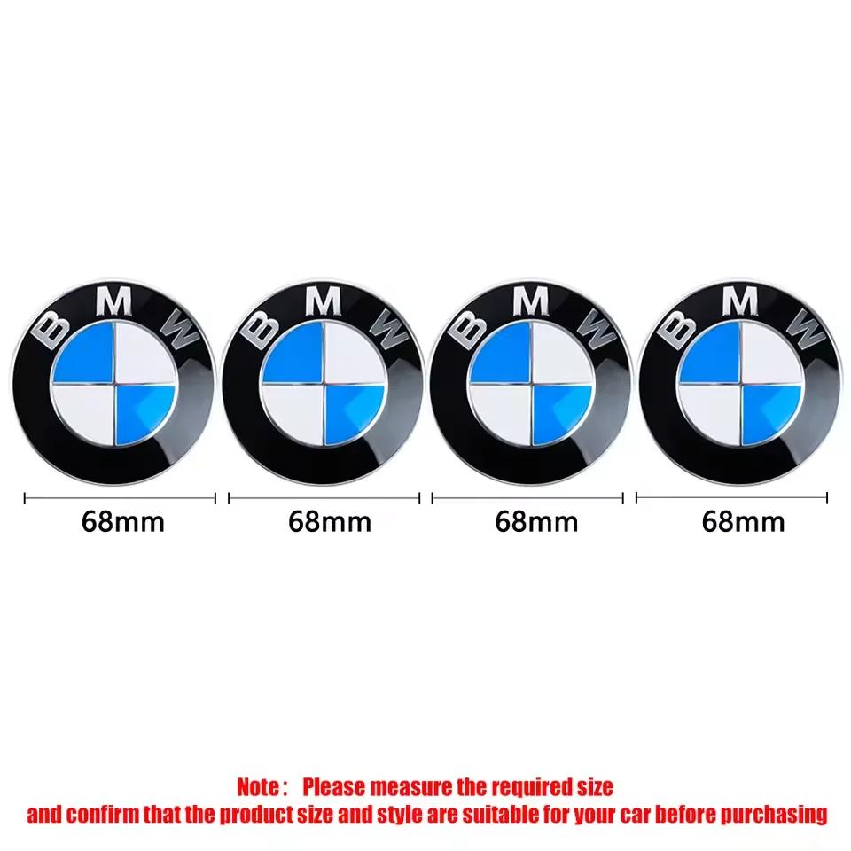 4Pcs 56mm 68mm Wheel Center Caps Emblem Badge For BMW 50th Anniversary X3 X5 X6 E39 E46 E90 E60 E87 E53 F10 F20 F30 M3 M5 M6 Z4 xm2