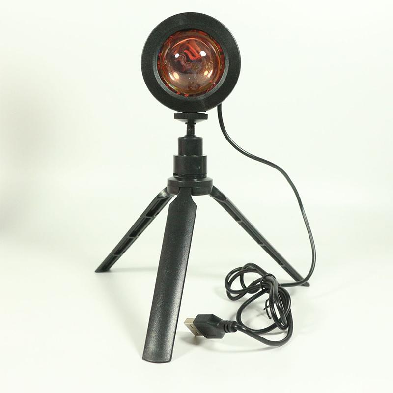 Светодиодная USB лампа-проектор «Закат», украшение для дома, портативный ночник, неоновый свет для настроения