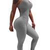 Sexy Female Stretch Skinny Slim Backless Sling Sleeveless Cutout Butt Lift Yoga Fitness Gym Jumpsuit