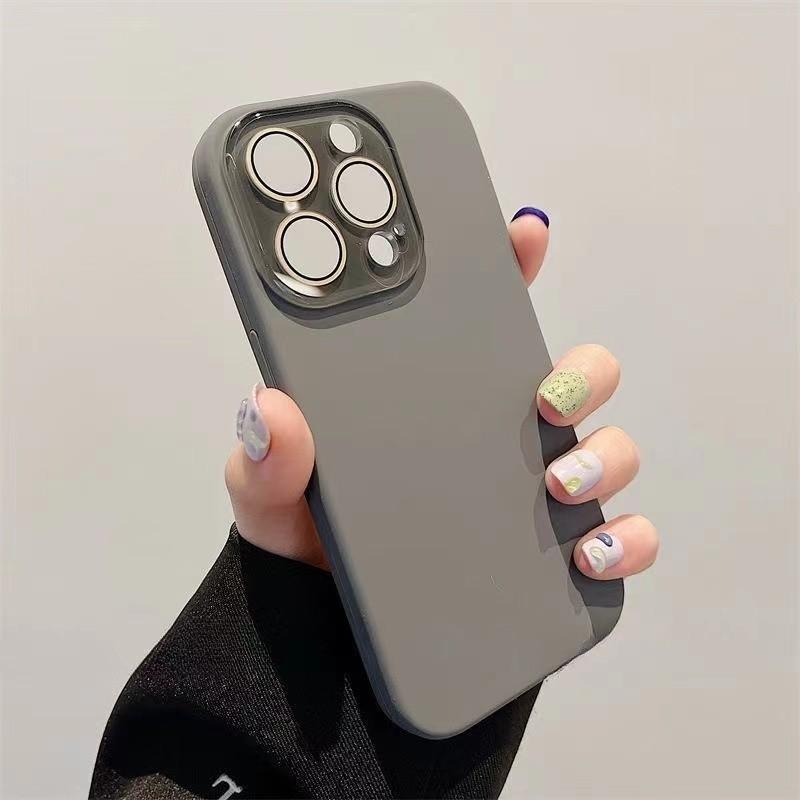 Новый жидкий силикон подходит для чехла мобильного телефона Apple 11promax, линза полностью закрыта, iphone11 однотонный 11pro.