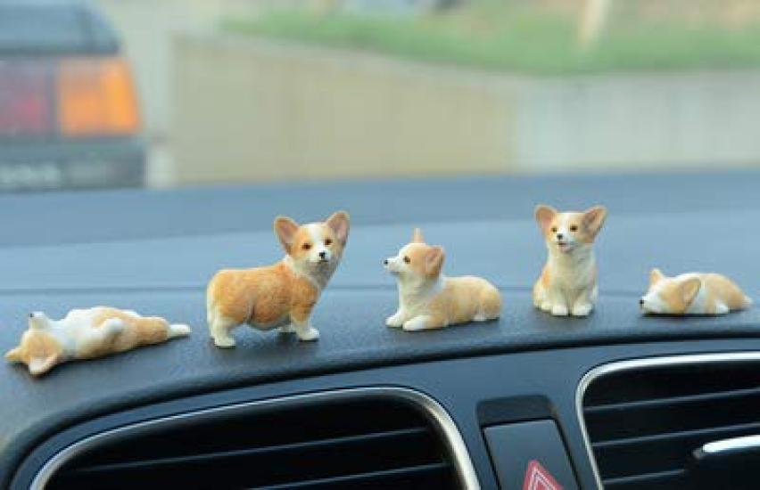 Xmmos Вельш-корги Миниатюрная Милая Собака Животное Реалистичная Фигурка ПВХ Пластиковая Модель Премиум Игрушка для Взрослых Модель Оригинальная Статуэтка Раскрашенный Готовый Продукт Собака