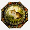 1PC cat, floral Umbrella-8-Rib Reinforced, Automatic Open, Lightweight & Durable, Cute Fashion Accessory for Outdoor-K1255