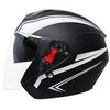 3/4 Helmet Double Lens Half Helmet Electric Car Helmet Men and Women Four Seasons Universal Riding Safety Helmet
