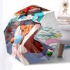 1pc Outdoor Umbrella with Tropical Floral Print - Automatic Opening/Closing, Portable 3-Fold Design, 8-Bone Iron Frame - Perfect Gift for Fans, T