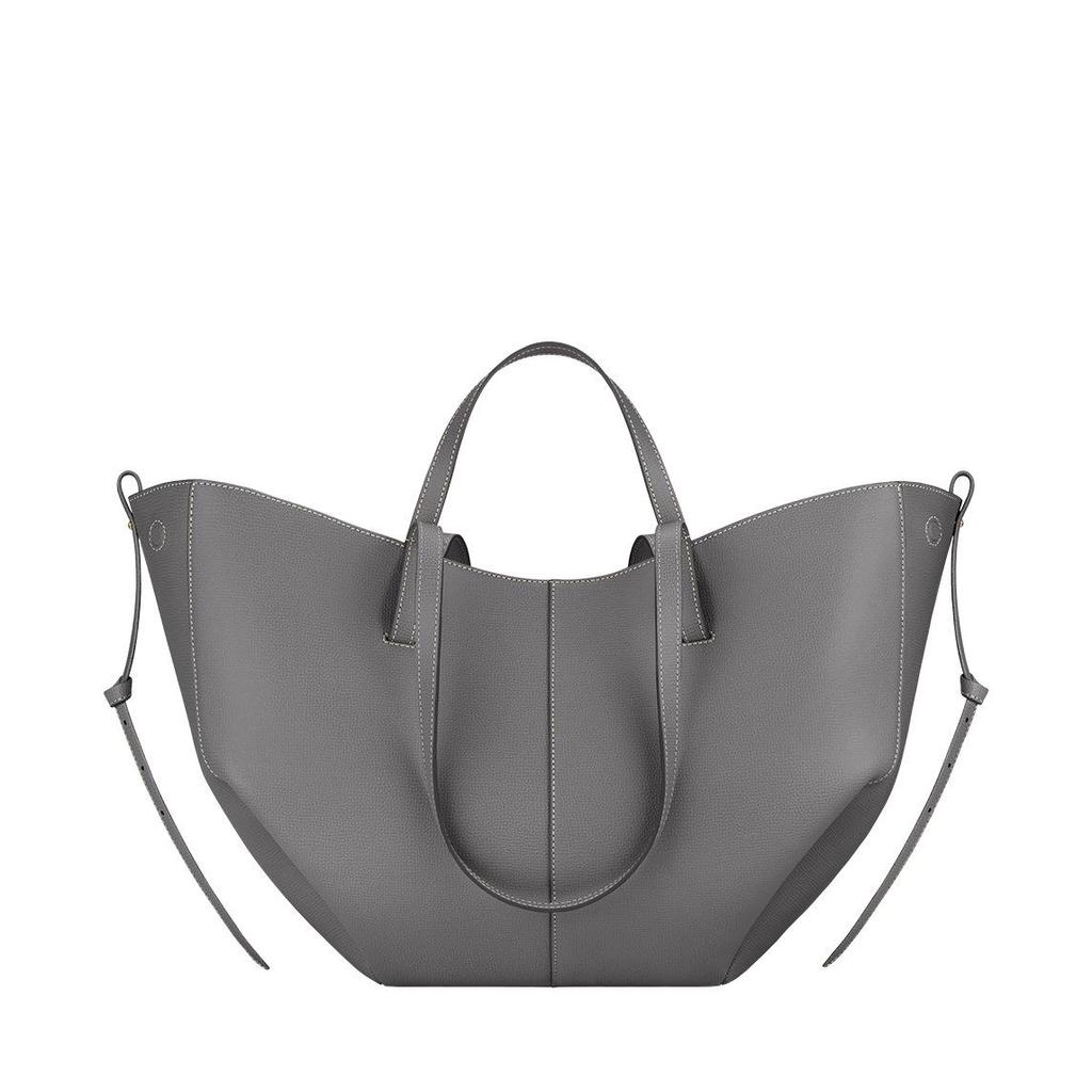 Genuine Leather Crossbody Tote Bag - Niche Design Commuter Bucket Bag, Large Capacity for Women