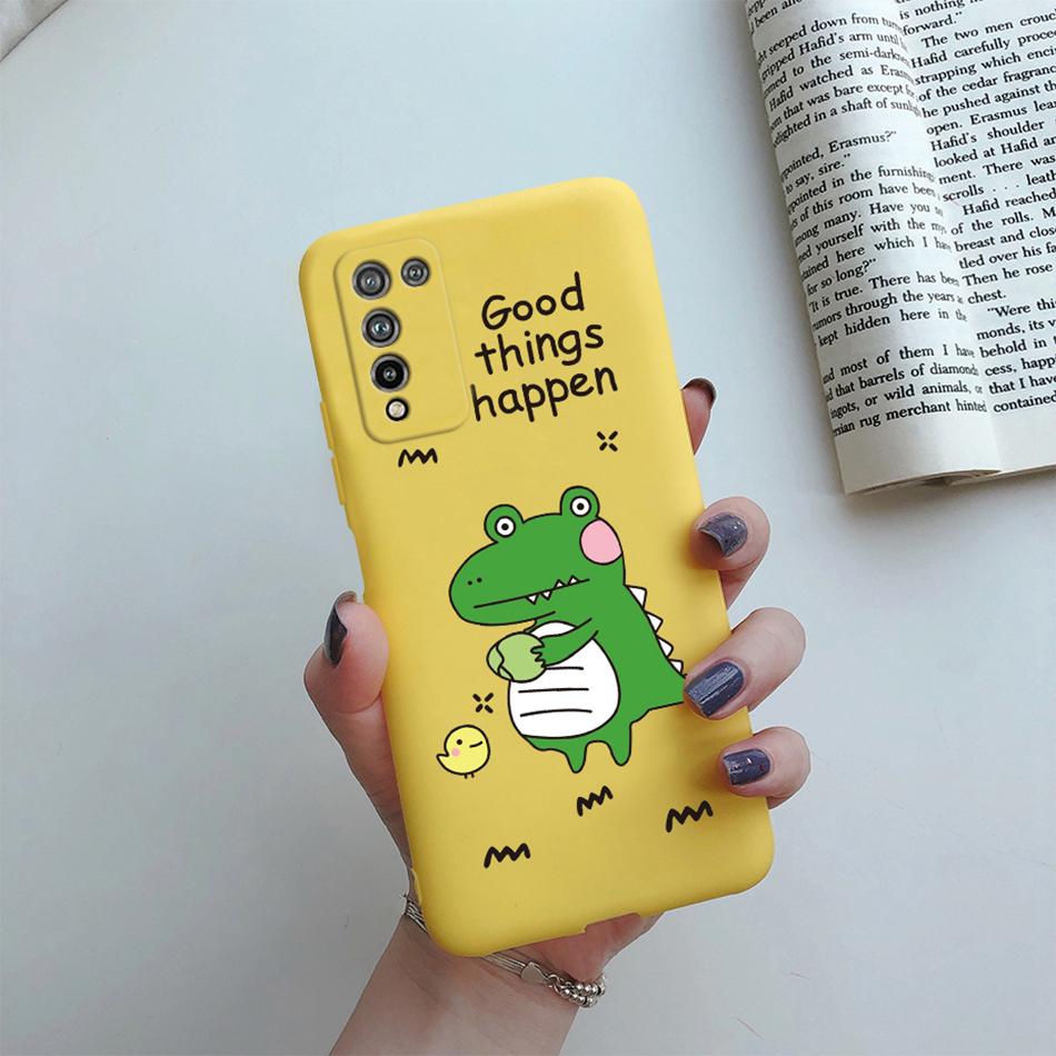For Huawei Honor 10X Lite Case DNN-LX9 Cute Cartoon Flowers Cover For Honor10X Lite Honor 10 X 10X Lite Phone Cases Soft Bumper
