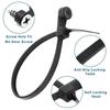Mountable Cable Ties with Screw Hole Nylon Self Locking Loop Wraps Bundle Fixed Cables Ties Wire Fastening Organizer Straps