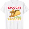 Футболка с рисунком Tacocat (Котопес), написанным наоборот, Тако и Кошки, Футболка на Пятое Мая Кошка, Смешная Графическая Футболка, Новинка