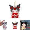 Sanrio Kuromi Plush Toy Stuffed Doll Figure Keyring Pendant Soft Squishy Gift For Kids