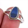 Natural Australian Opal Gemstone 925 Solid Sterling Silver Jewelry Ring S.9 v4P94