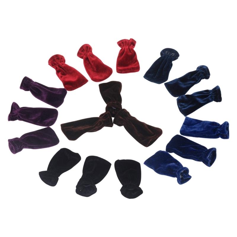 3 шт. Чехол для педали сустейна пианино Плюшевый чехол для защиты педали пианино Футляр Противоскользящие аксессуары для пианино Пылезащитные чехлы для педалей