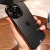 Роскошный прозрачный блестящий чехол для телефона iPhone 11 12 13 14 15 Pro Max Plus, гальванический бампер, прозрачный противоударный чехол