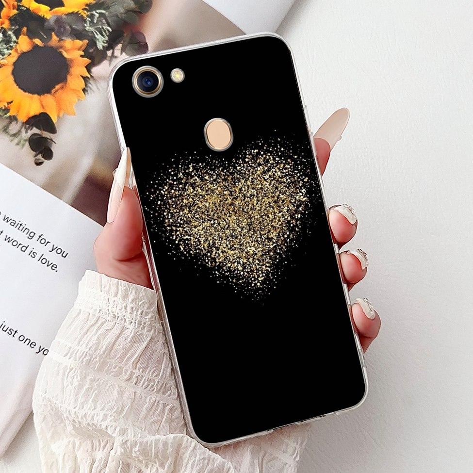 Clear Casing For Oppo F5 CPH1723 CPH1727 Cover For Oppo F5 Youth Case CPH1725 Luxury Butterfly Love Fashion Cool Lion Painted