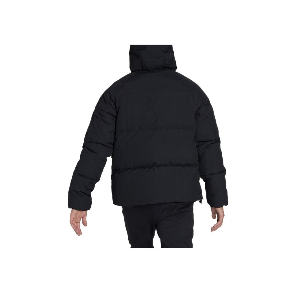 Adidas Сплошной цвет на молнии с капюшоном, пуховик, мужская верхняя одежда, черный HN9930