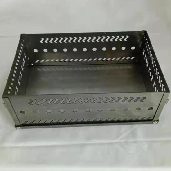 Складная уличная печь Держатель камней для сауны Корзина для дров для кемпинга Портативная термостойкая для пикника Барбекю